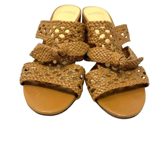 Alexandre Birman Women's brown Clarita Woven Leather Mule Sandals size 41 11 - Picture 3 of 14